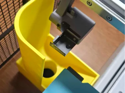 A1 mini poopshute thru table with bucket under