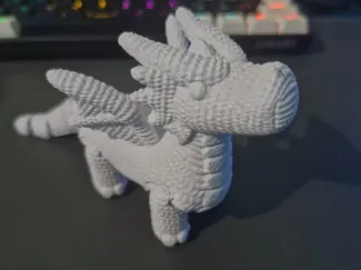 Crochet dragon