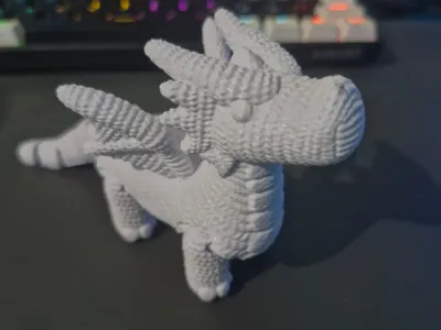 Crochet dragon