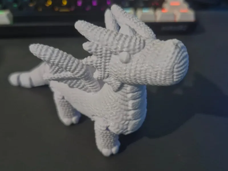 Crochet dragon
