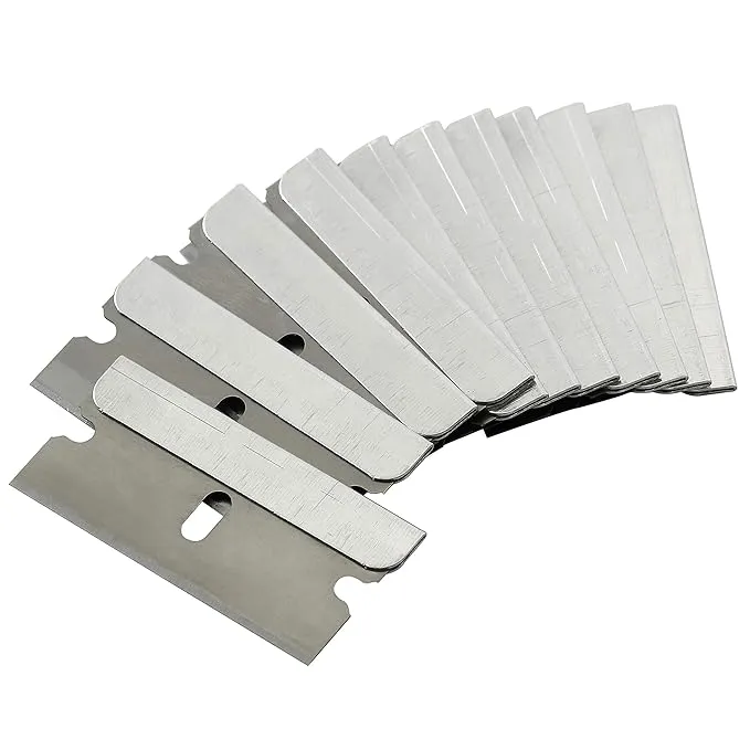 Bates- 50 pc Razor Blades, Flat Scraper Blades, One Edge Razor Blades