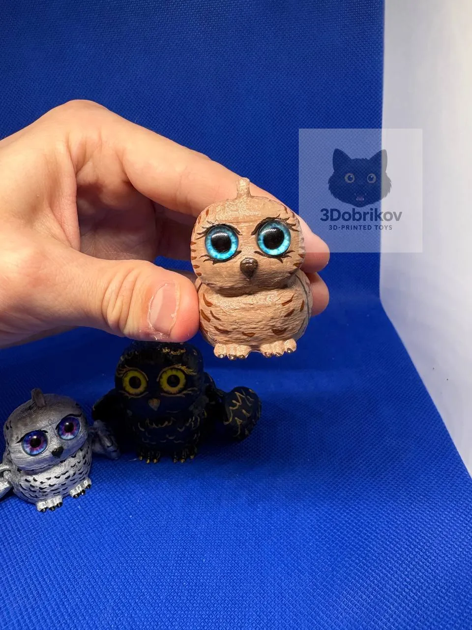 Flexi owl. Keychain. Print in place - Free 3D Print Model - MakerWorld
