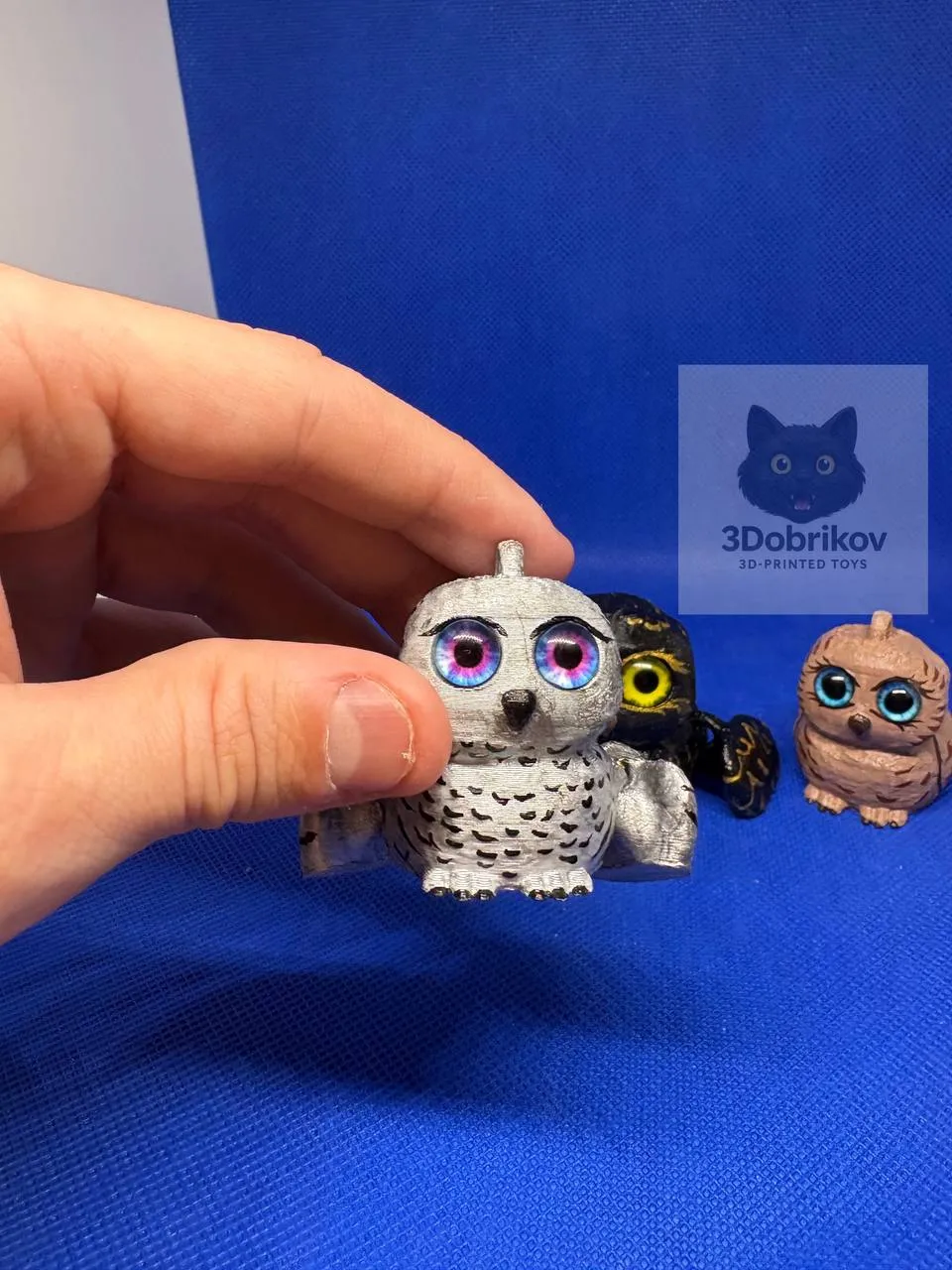 Flexi owl. Keychain. Print in place - Free 3D Print Model - MakerWorld