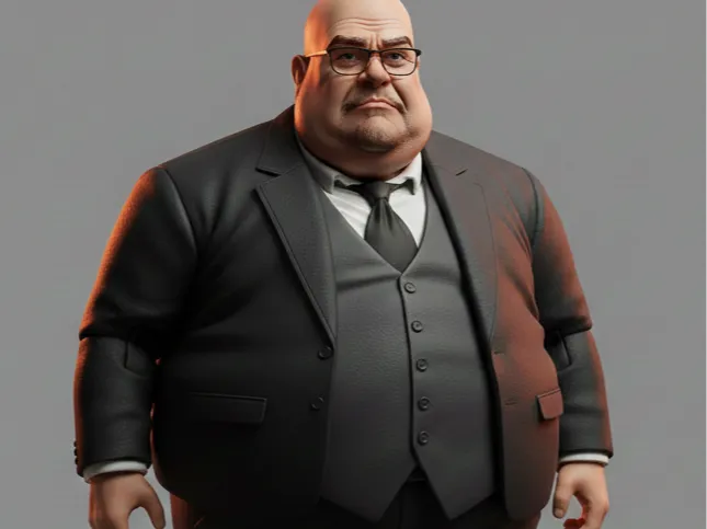 D&D modern overweight lawyer