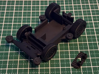 1/2 scale Mini 4WD display chassis