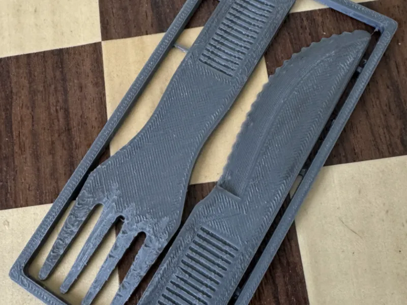Camping cutlery card size 120x60