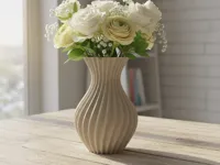 Vase spirale fluide — photo 1