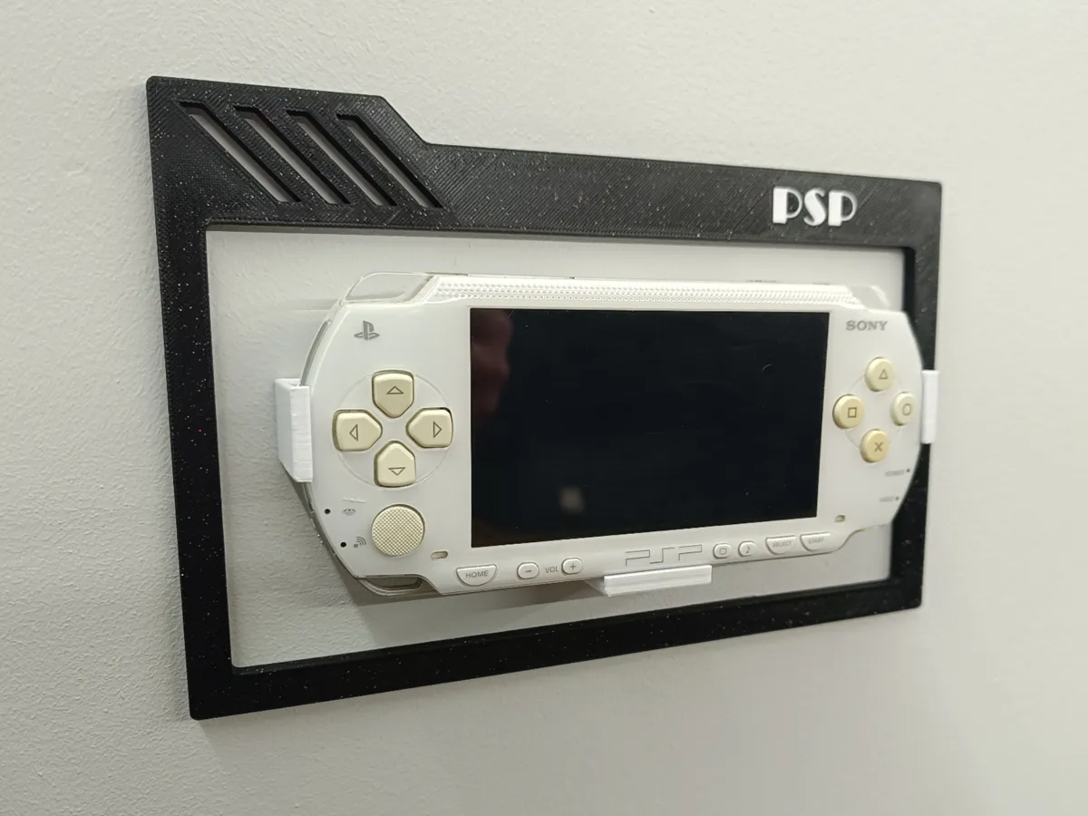 Soporte + marco de pared PSP - Modelo de impresión 3D gratuito - MakerWorld