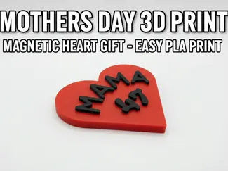 Easy Mother's Birthday Heart Magnet No AMS