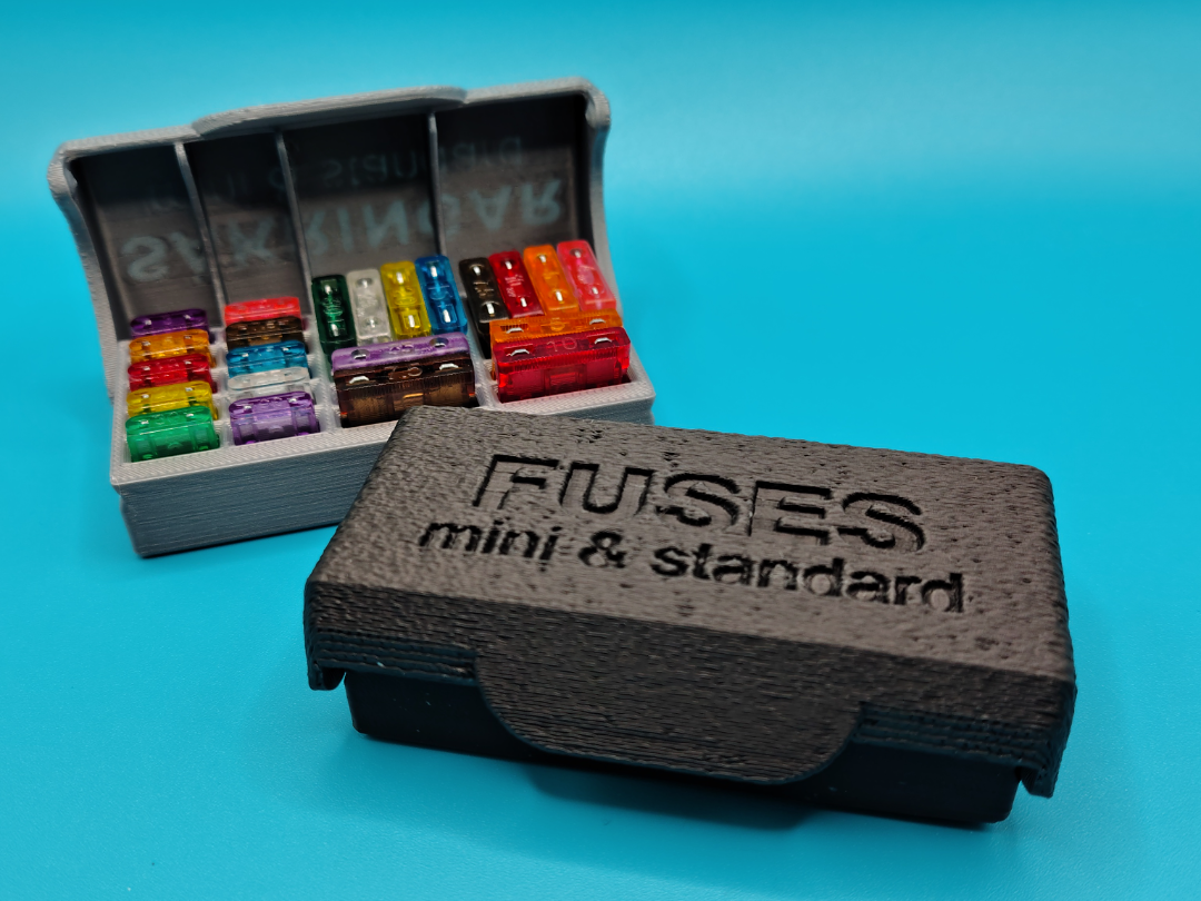 Car fuse box, standard and mini (print in place)