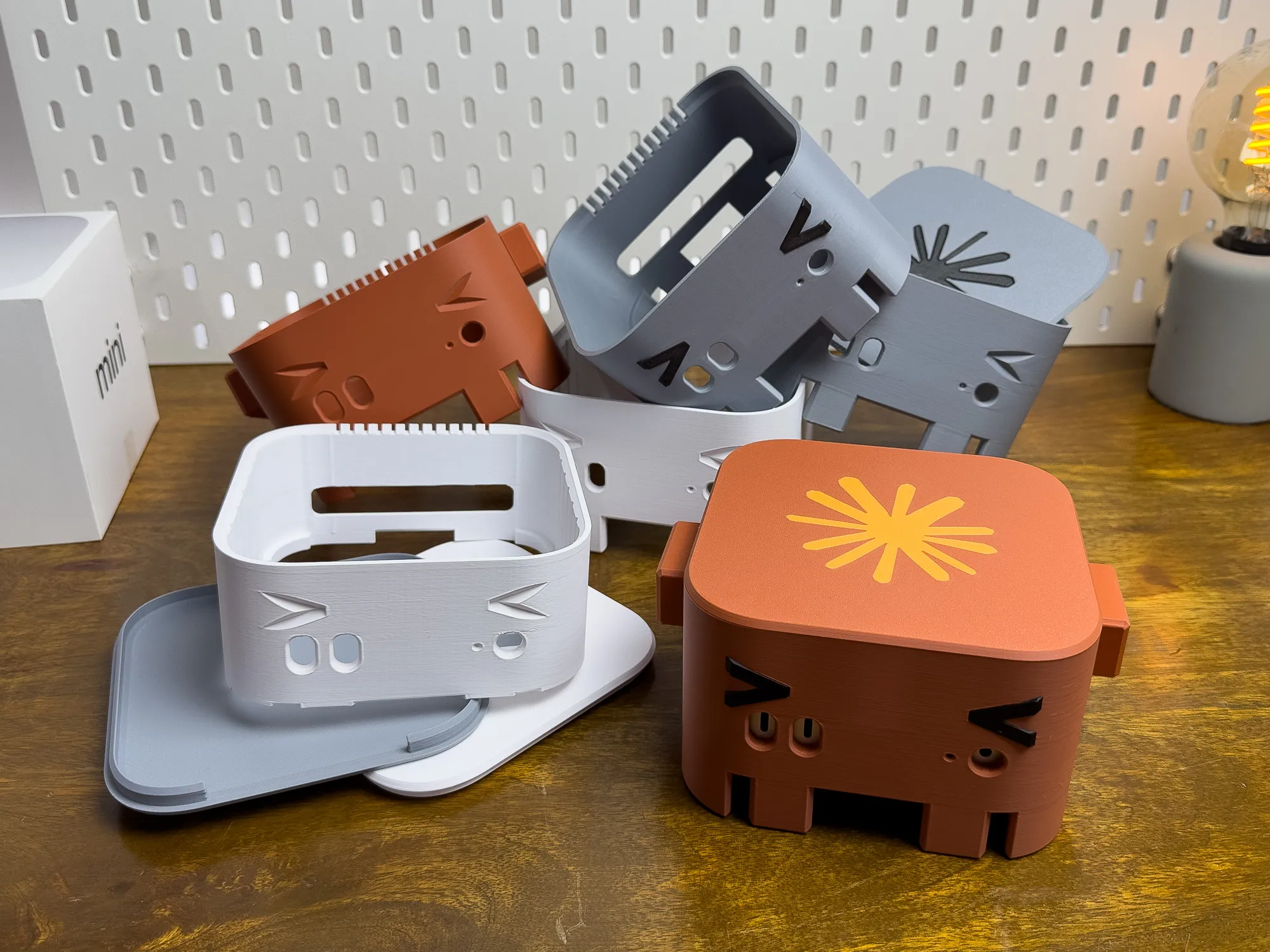 A photo showing a couple of test prints.