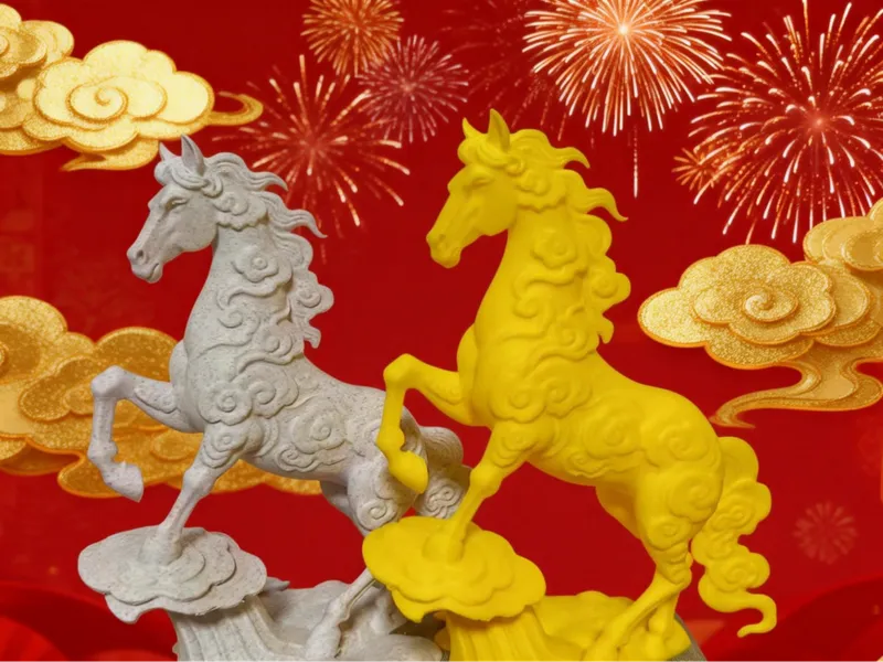 马年摆件（祥云风格）