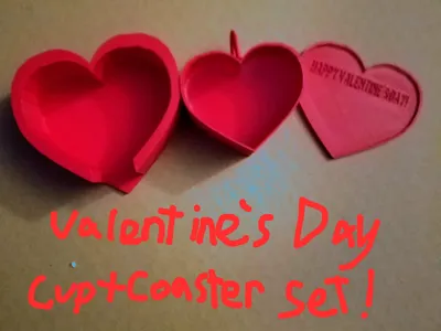 Valentines Day Cup and Coaster Set