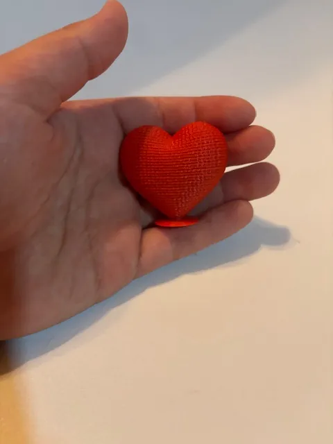 Knitted heart - Free 3D Print Model - MakerWorld