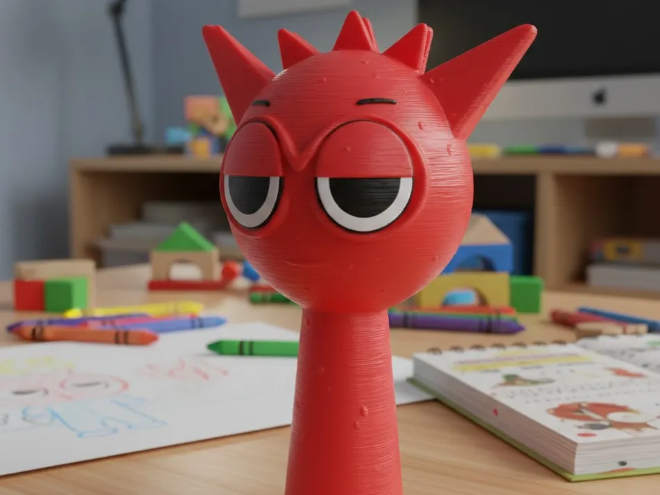 Red Raddy Redesign Sprunky Red Raddy - Free 3D Print Model - MakerWorld