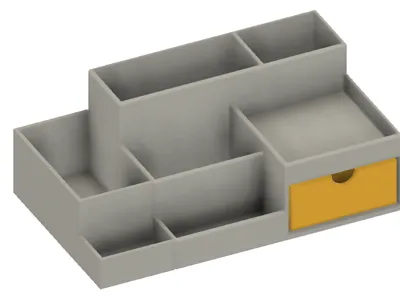 Desk organizer with drawer 245x143x88
