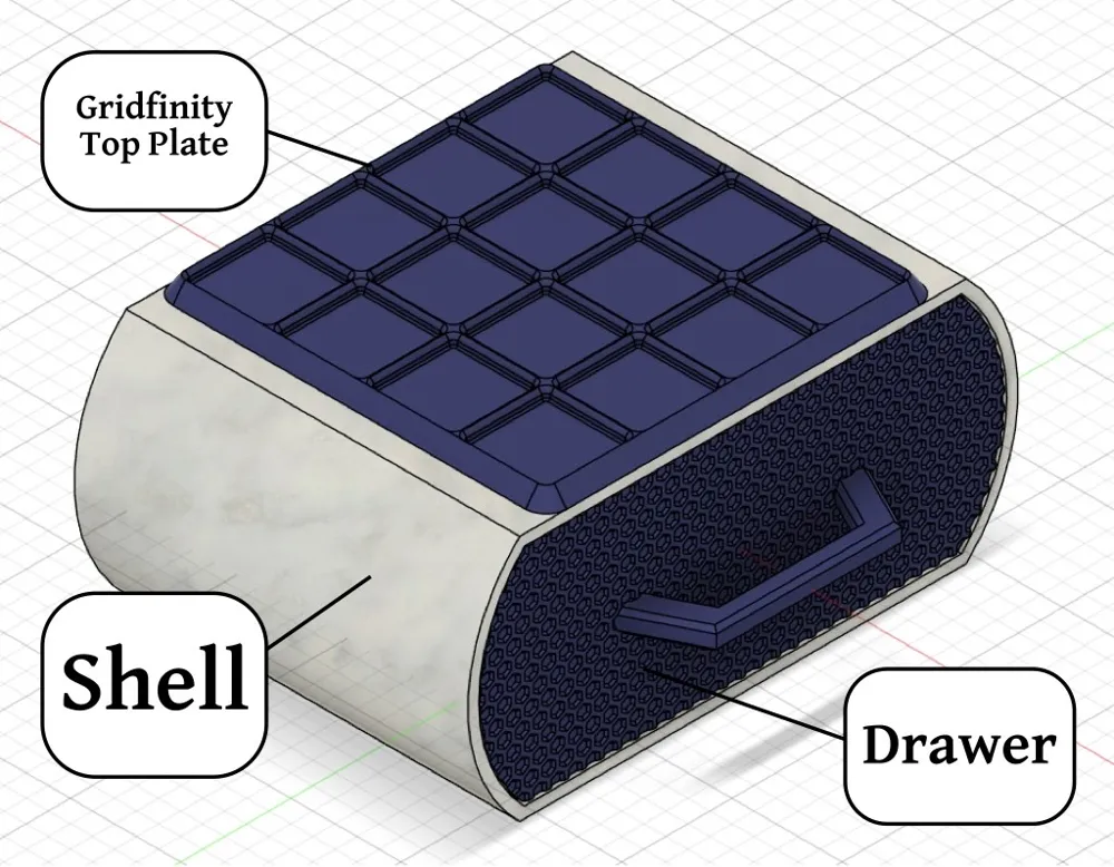 Gridfinity Modular Drawer System - Free 3D Print Model - MakerWorld