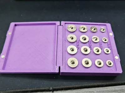 Wooden Dowel Pin Locator Storage Box