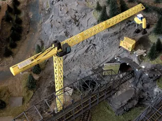 Grosser Kran Modelleisenbahn Spur N