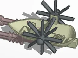 Rubber band war boat 
