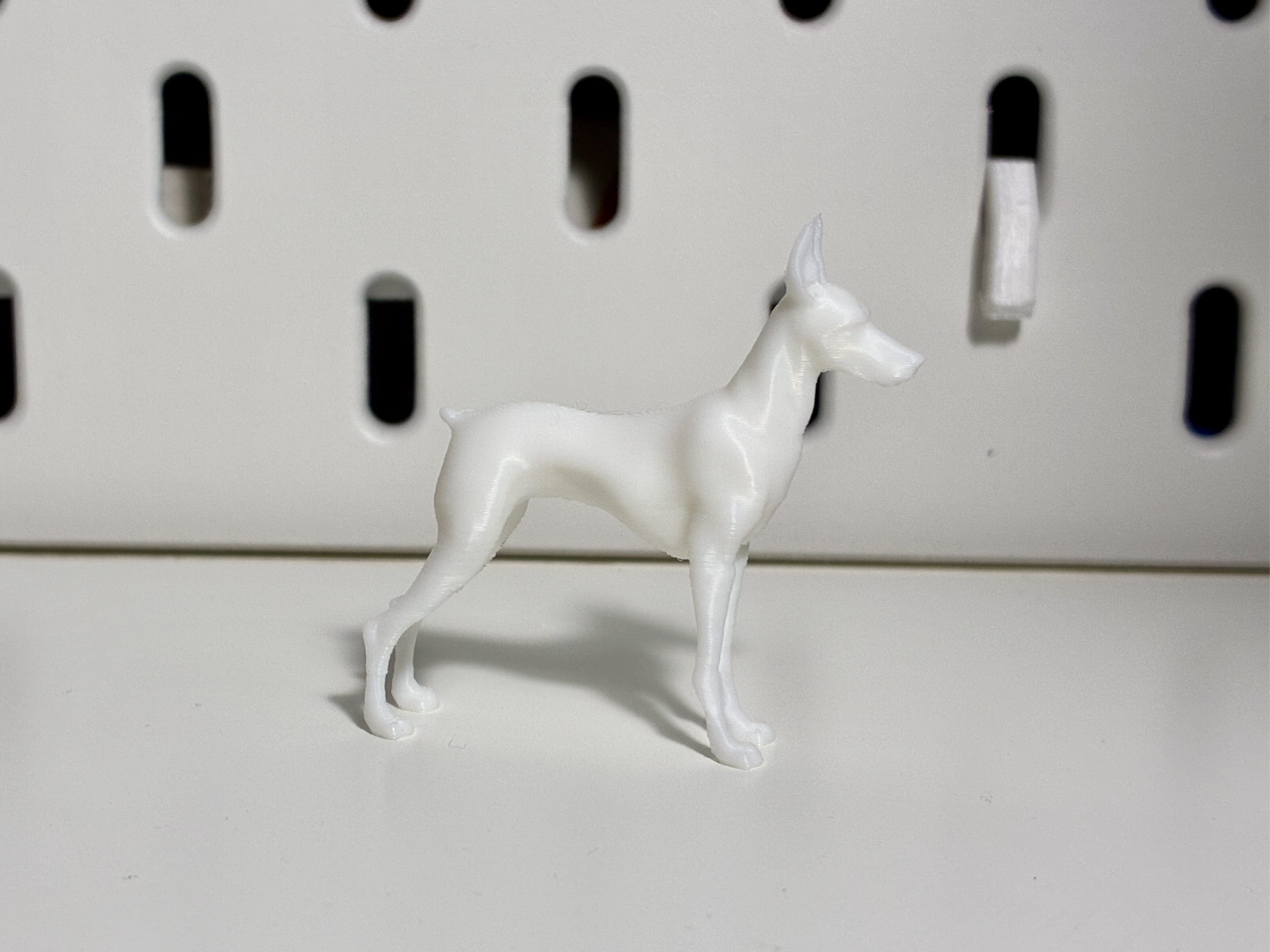 Miniature Doberman Dog for Your Diorama