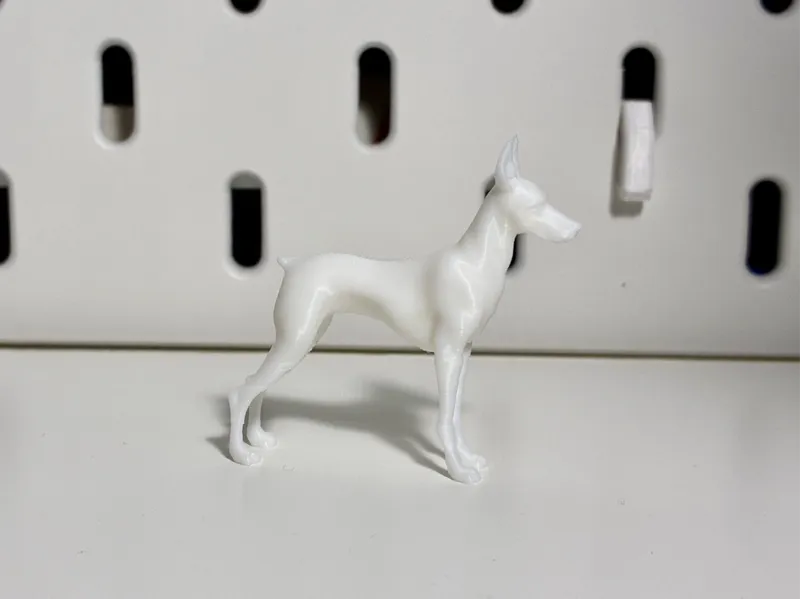 Miniature Doberman Dog for Your Diorama