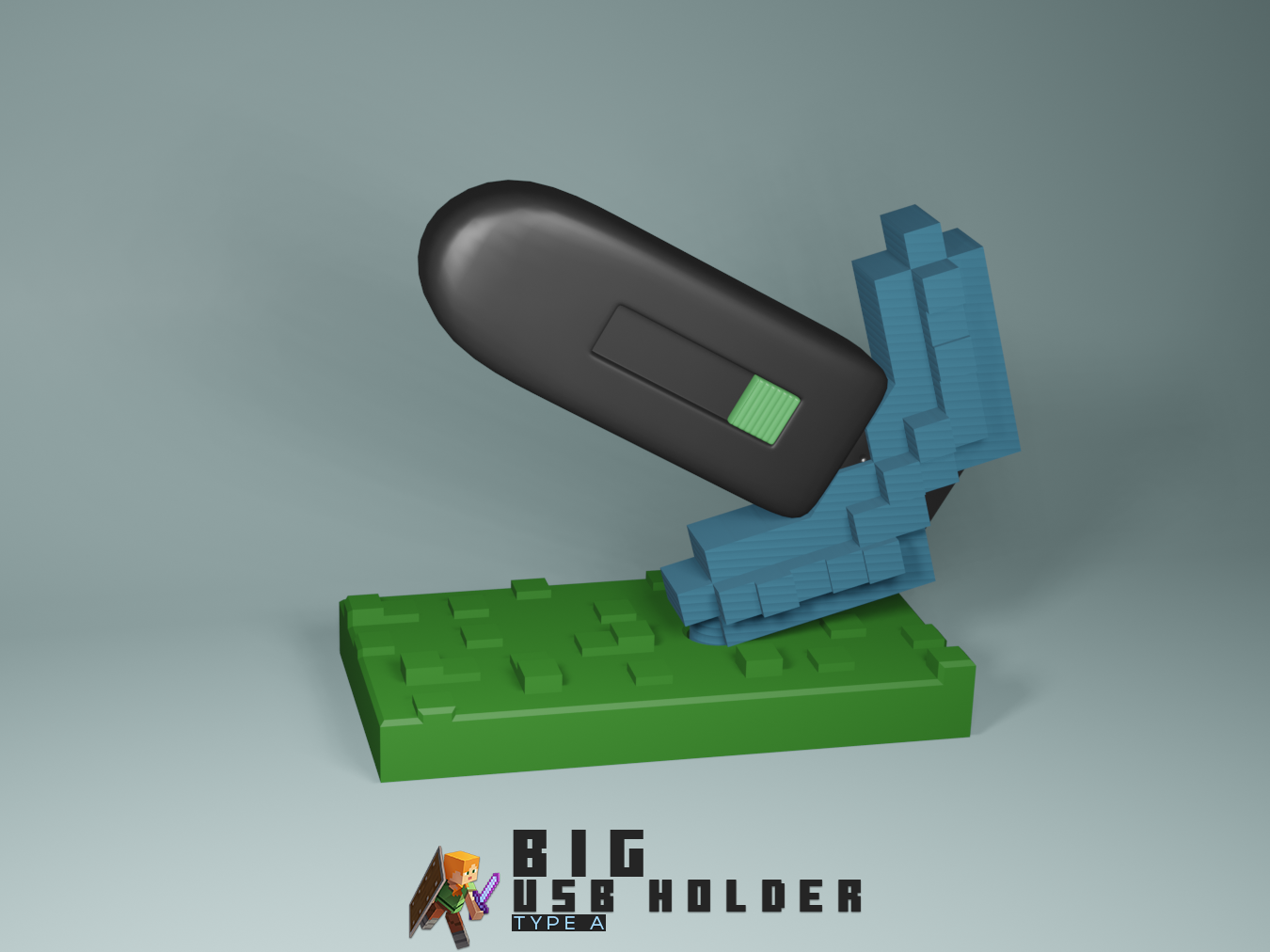 Minecraft USB Holder