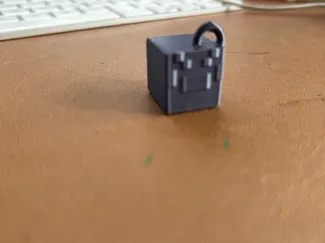 Minecraft Spider head keychain!