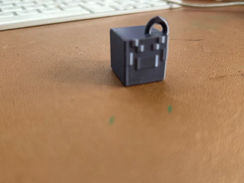 Minecraft Spider head keychain!