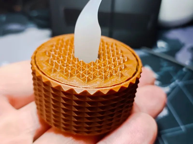 Porta velas con tapa (sin soporte)