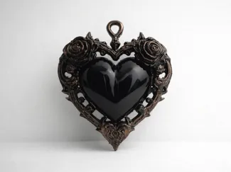 Eternal Gothic Rose Heart
