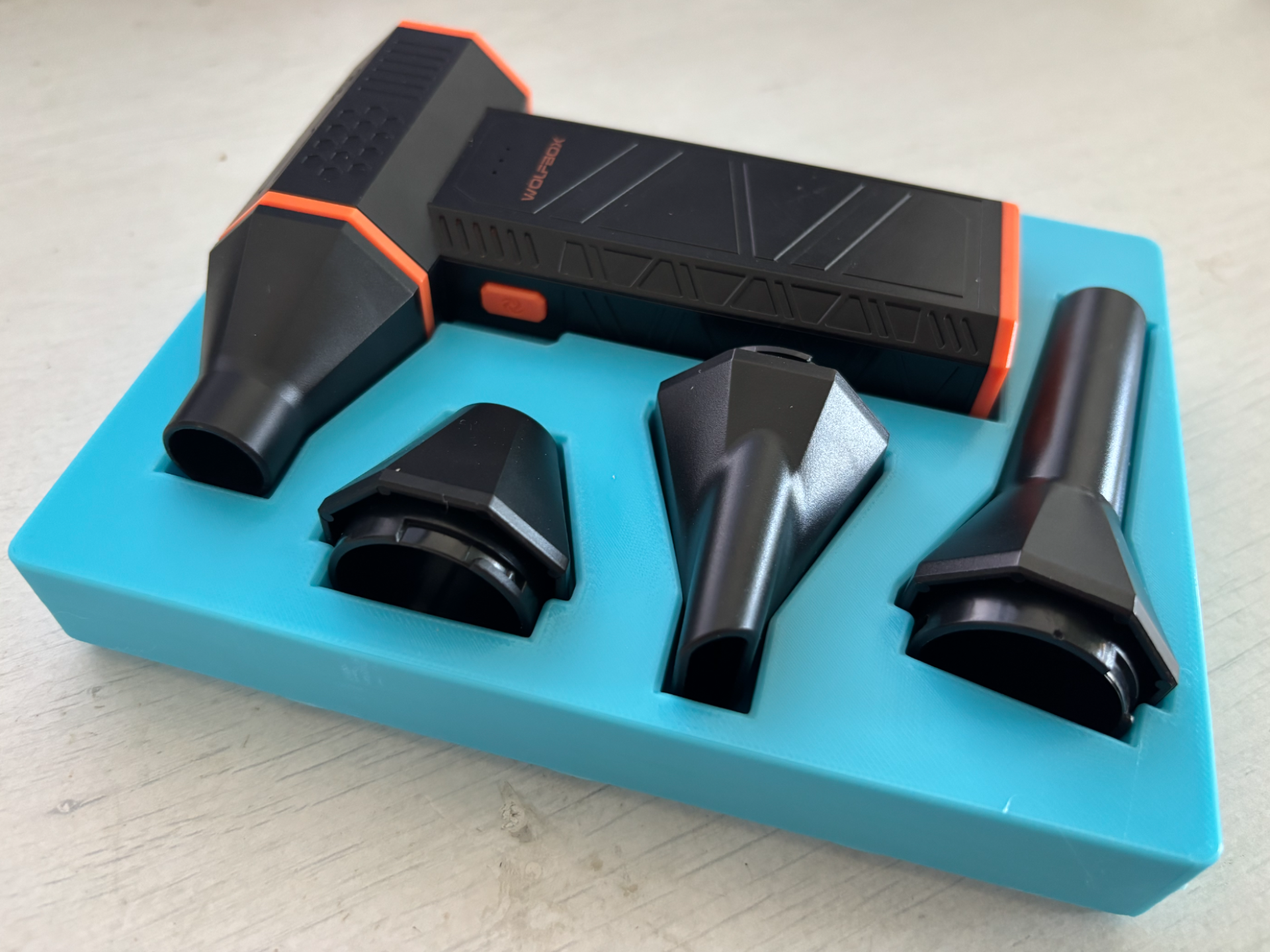 Gridfinity Tray for Wolfbox MF50 Air Duster