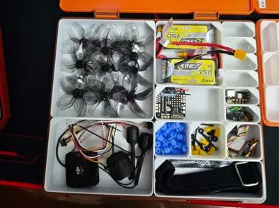 Drone parts box, screw box, various sized boxes, freely combinable 