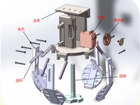 MG996单舵机四爪