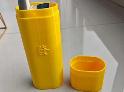 Portable Mouthwash and Toothbrush Cup