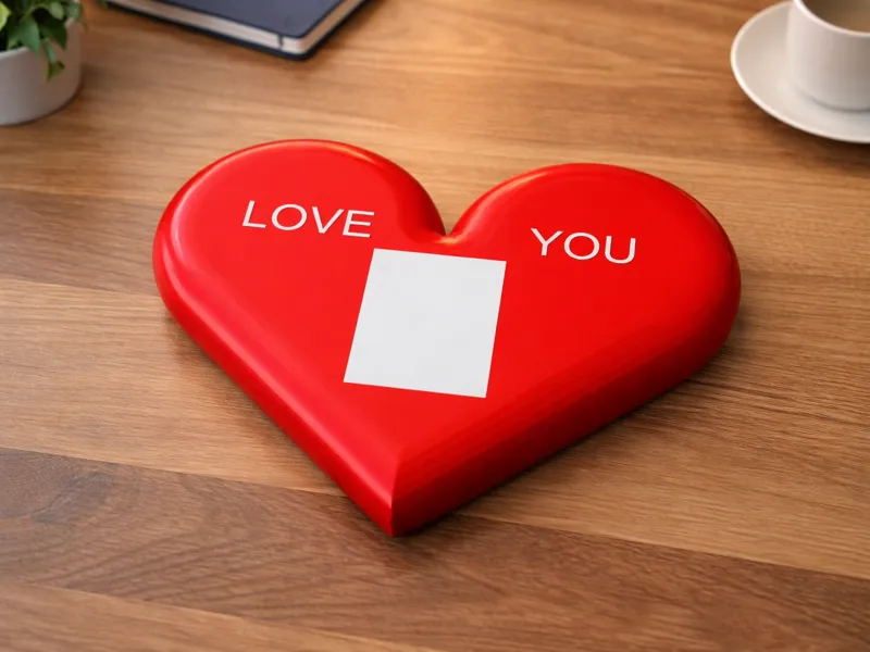 Coeur support de photo