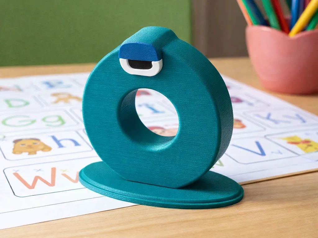 字母O 字母传说 - 免费 3D 打印模型 - MakerWorld