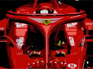 F1 ferrari keychain