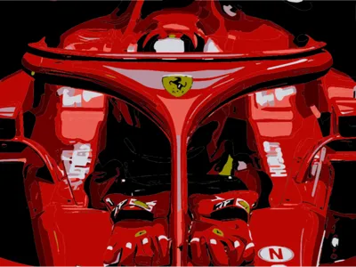 F1 ferrari keychain