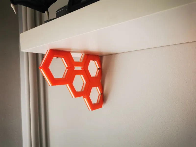 Hexagon Shelf Bracket