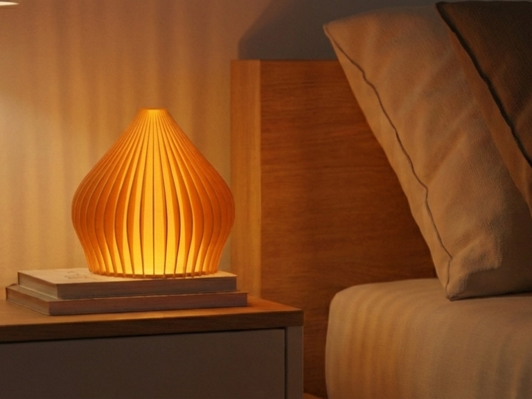 Modern Ribbed Table Lamp