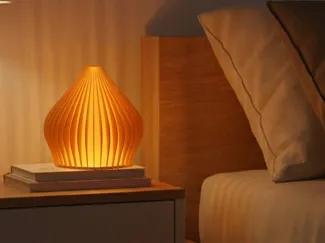 Modern Ribbed Table Lamp