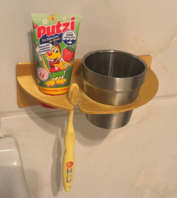 Tooth brush shelf