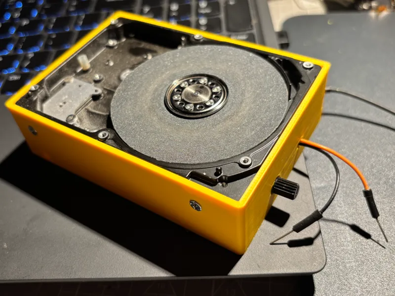 Grinding wheel from a Hard disc