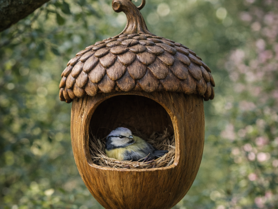 Fairy Acorn Bird Feeder / Birdhouse