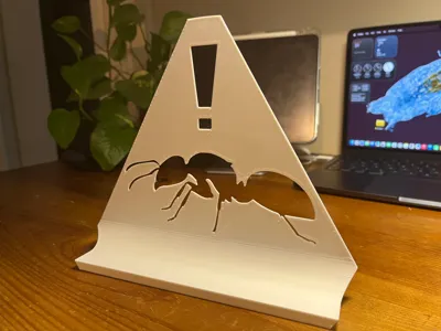 Warning Sign for Antkeepers