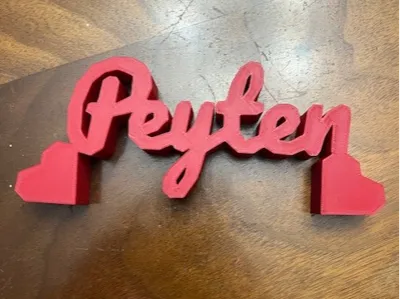 Peyten name sign decor