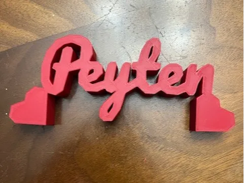 Peyten name sign decor