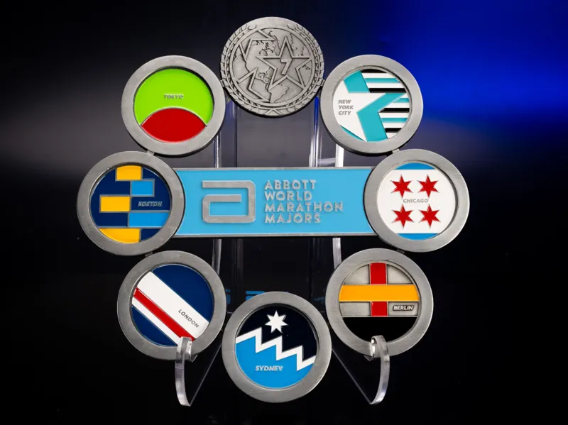 World Marathon Majors 7 Star Coin Display Bundle