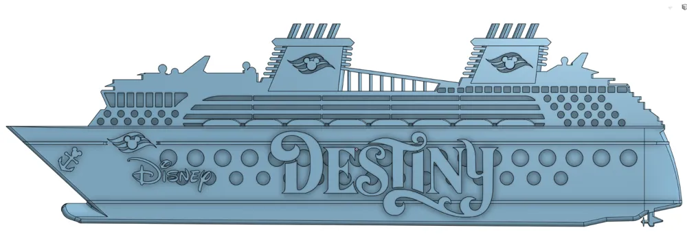 All Disney Cruise Line Ship Magnets - Free 3D Print Model - MakerWorld
